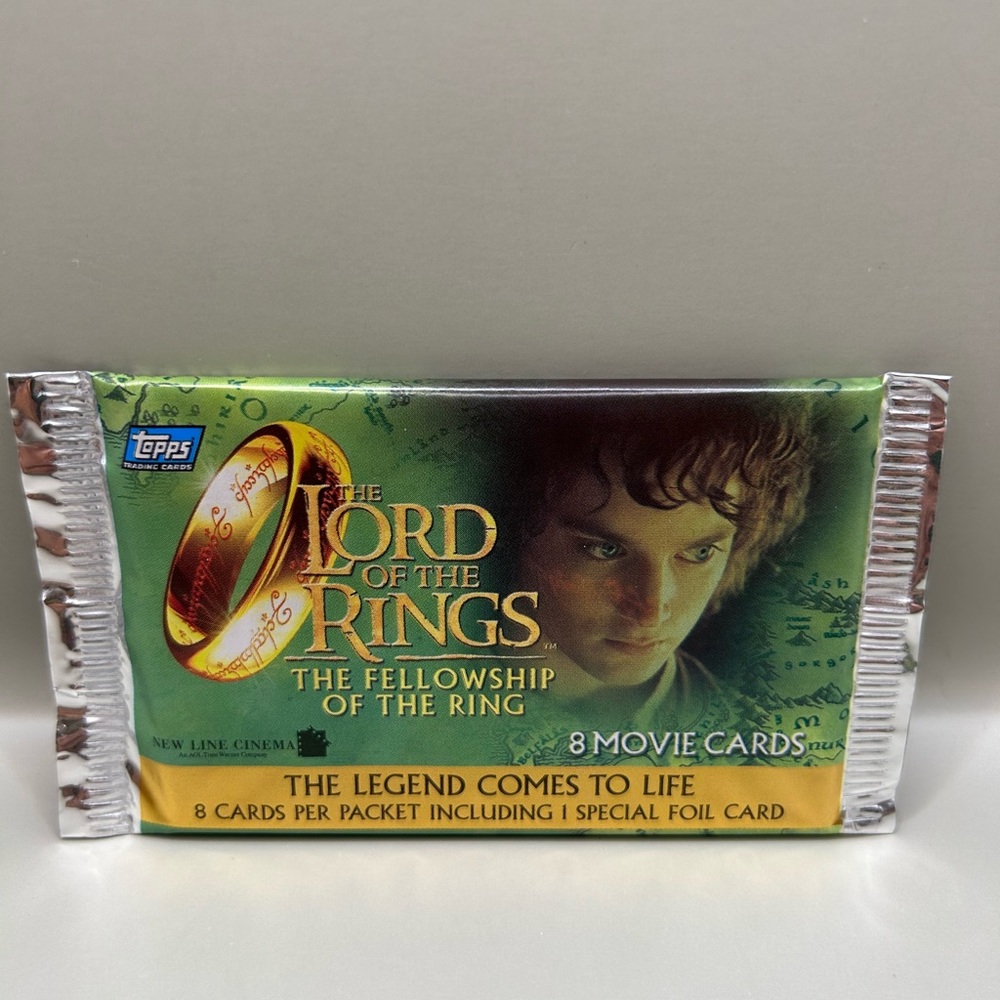 2001 Topps Lord of The Rings Movie Cards Fellowship Of The Ring (1) Sealed Pack